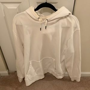 J. Crew White Vintage Hoodie